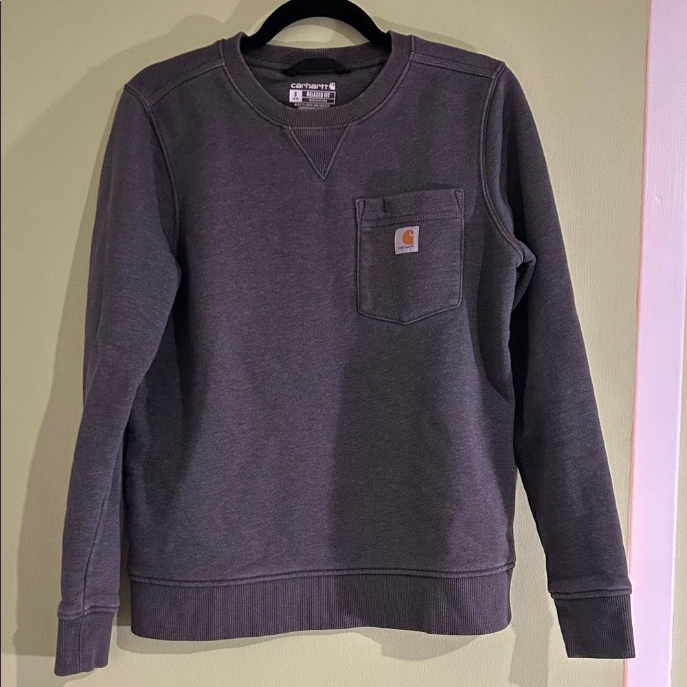 Carhartt Men's Charcoal Crewneck Sweater